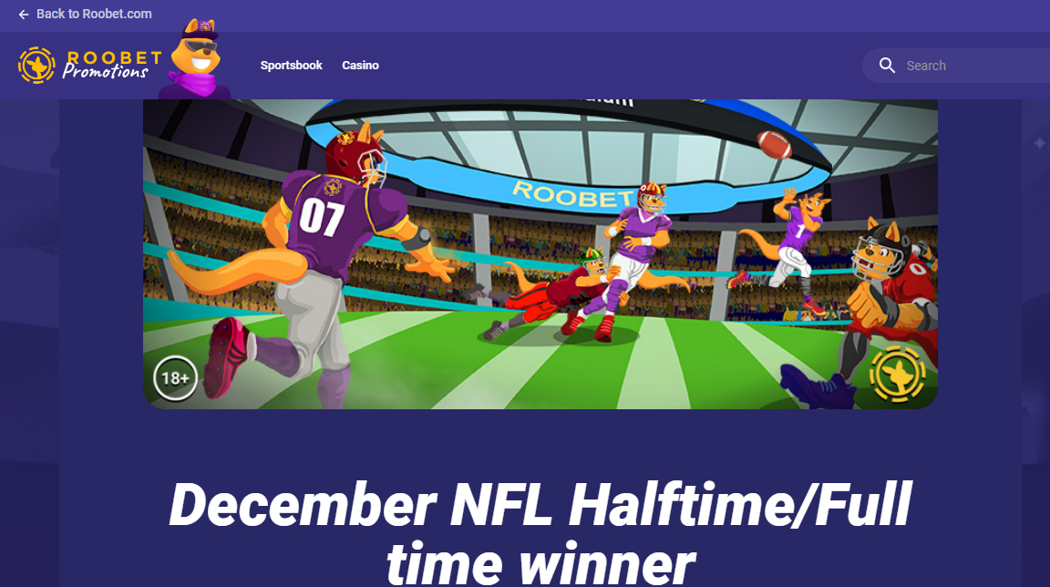 NFL Promotion On Roobet