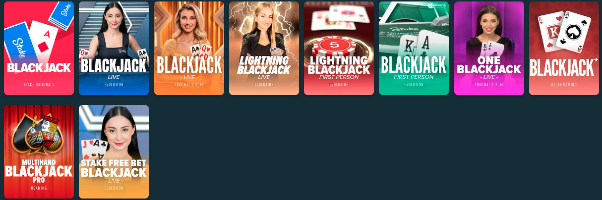 Blackjack Games On Stake Casino