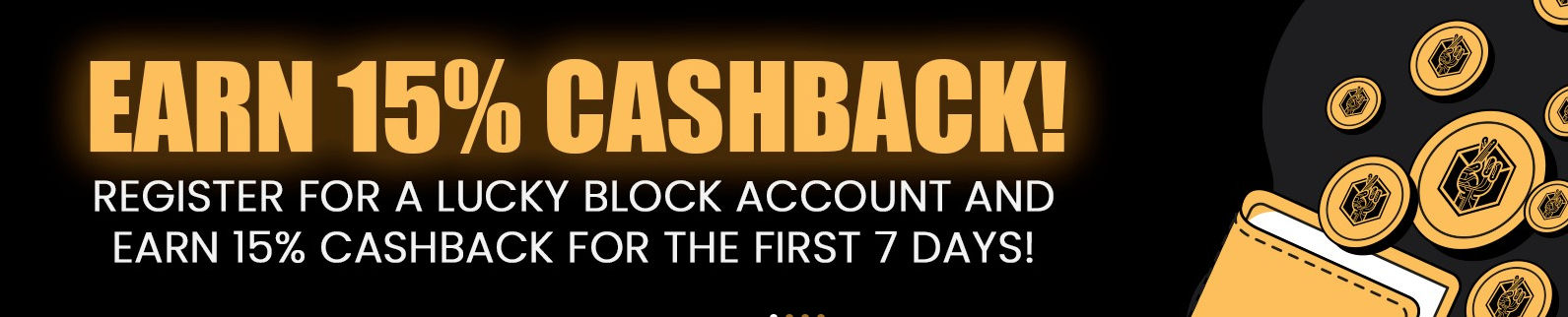 Lucky Block 15% Cashback