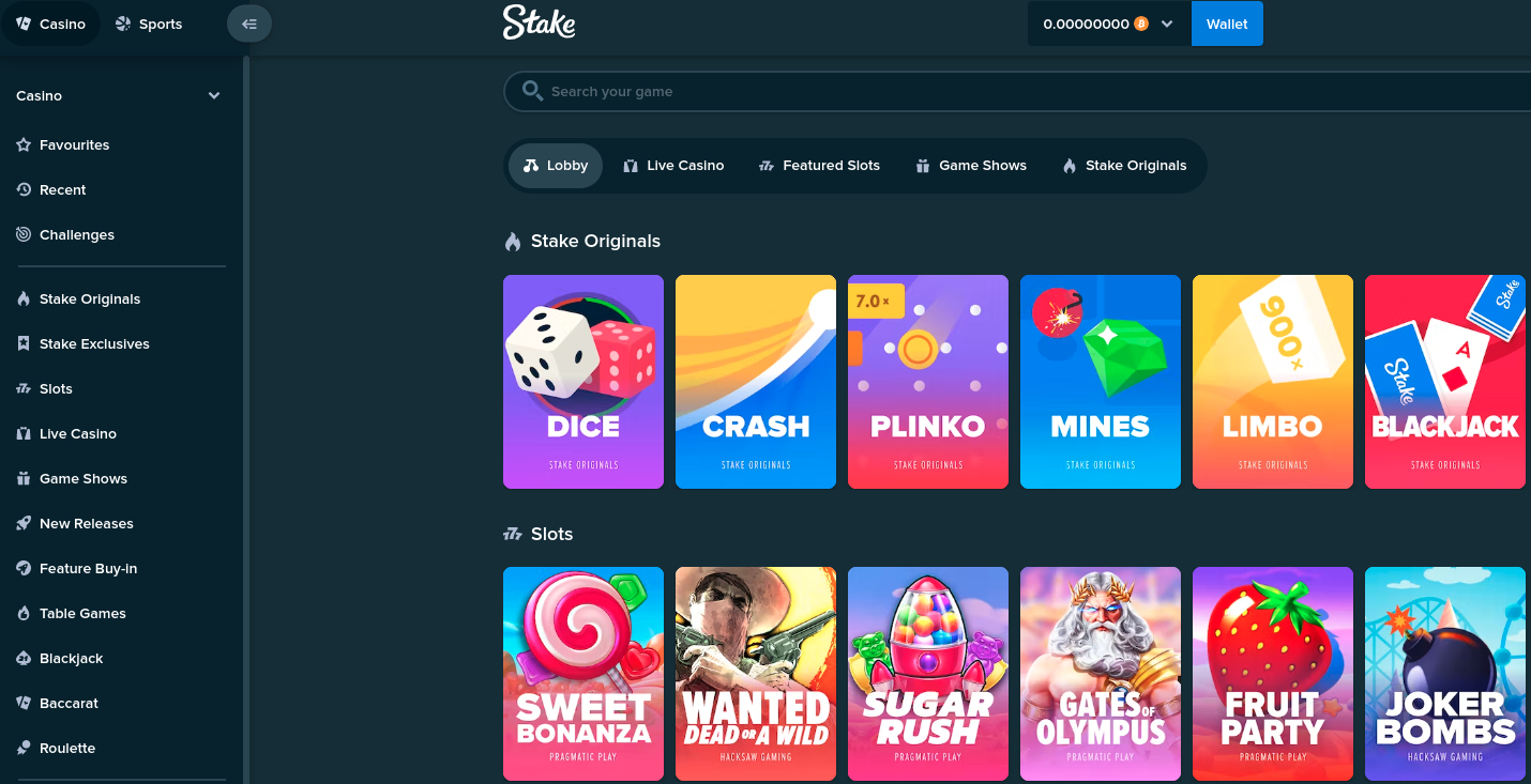 Stake Casino Games