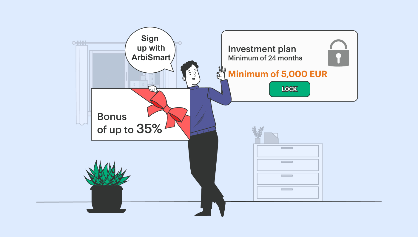 Verdien 35% met ArbiSmart Crypto Staking