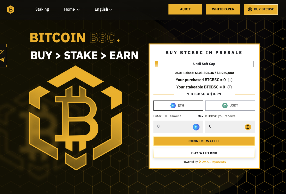 bitcoin bsc presale