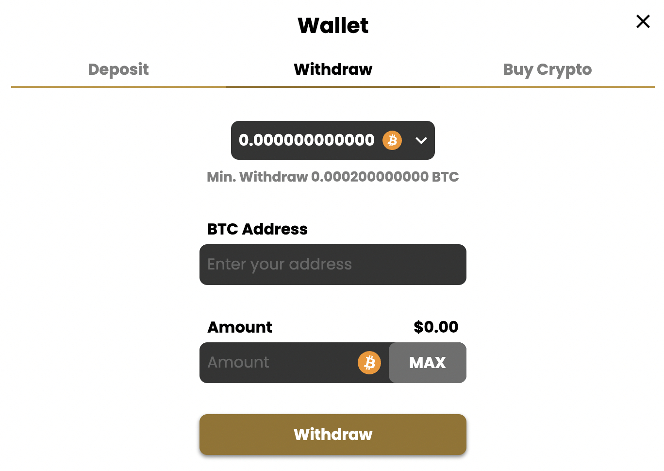 lucky block instant withdrawal page
