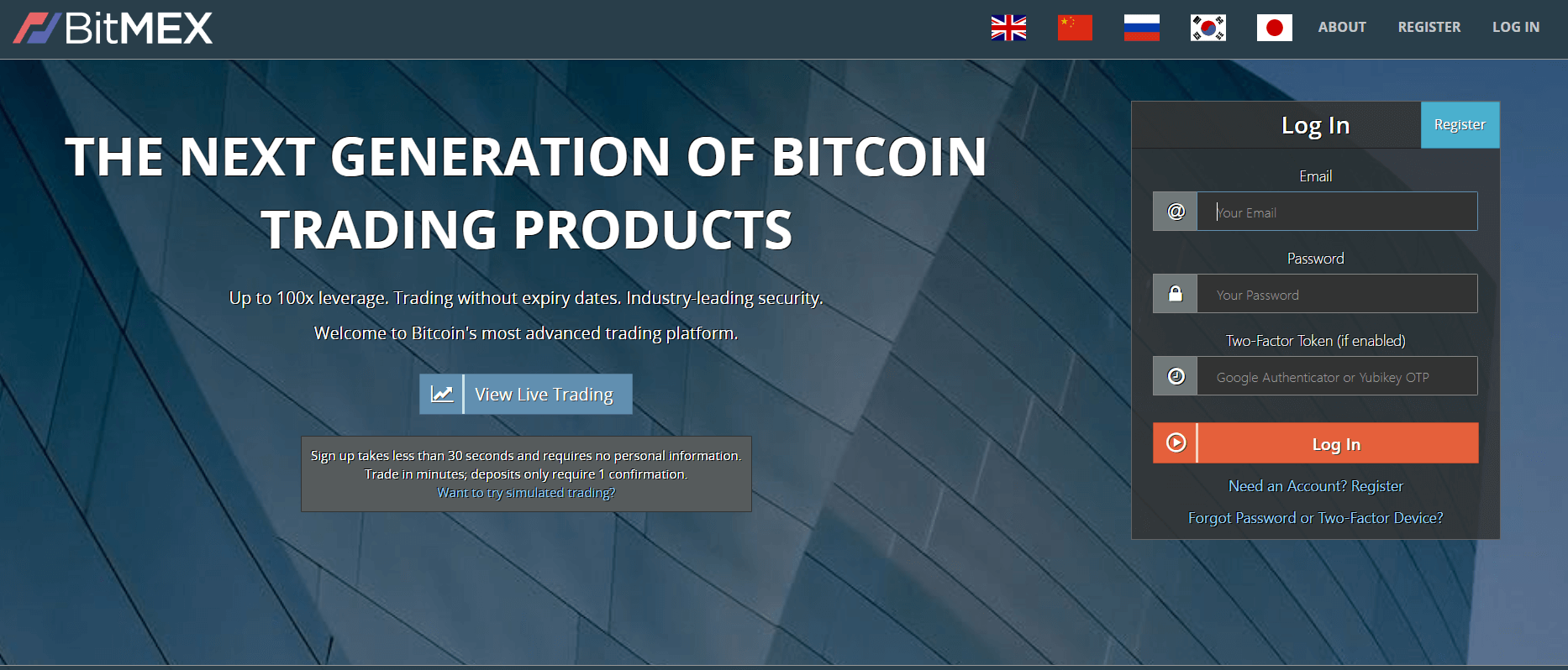 BitMEX trading leva bitcoin