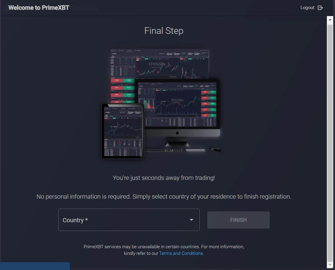 Privacy su Prime XBT