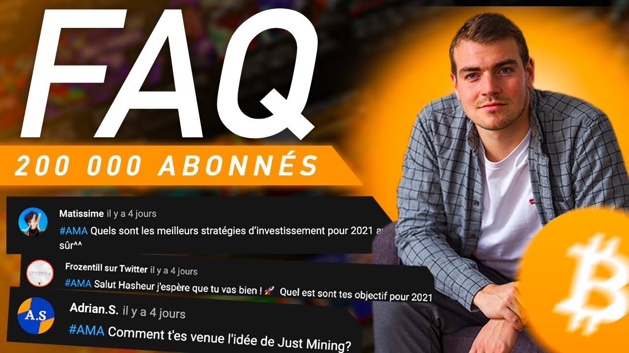 BITCOIN à 42k$, je reponds à vos questions #AMA | Annonce 200K Abonnés