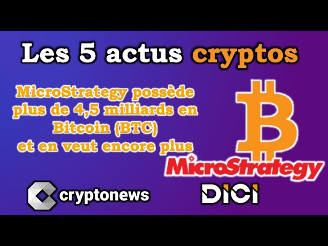 Les 5 actus cryptos de la semaine: MicroStrategy, stablecoin, Bitcoin, Suisse, Crypto.com