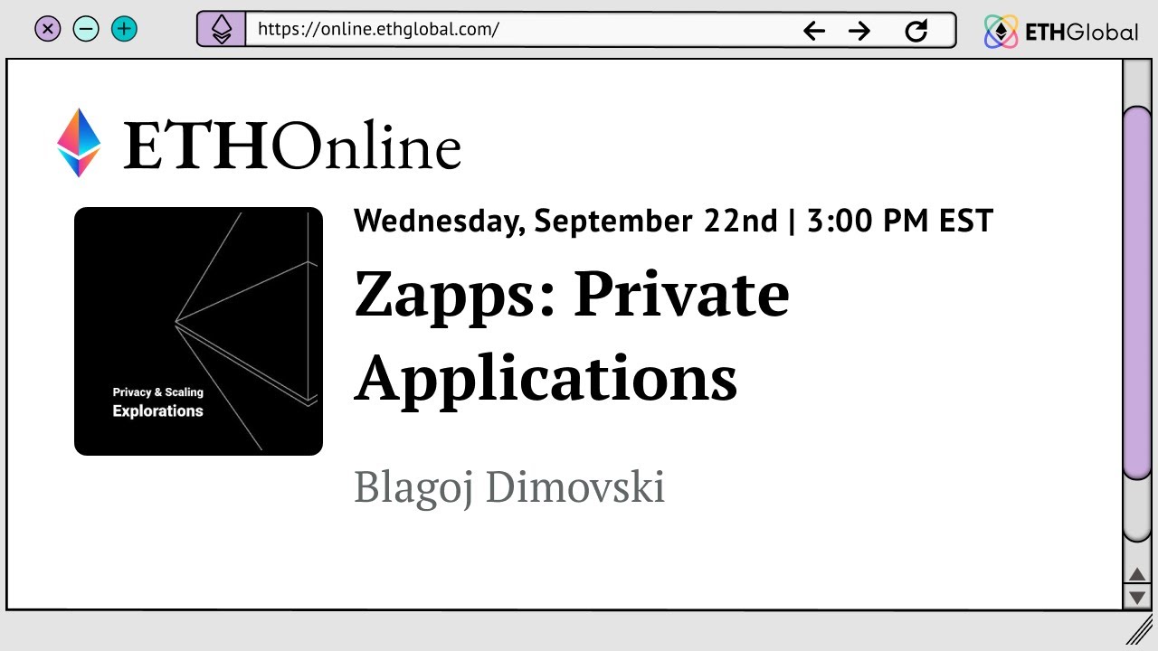Zapps: Private Applications