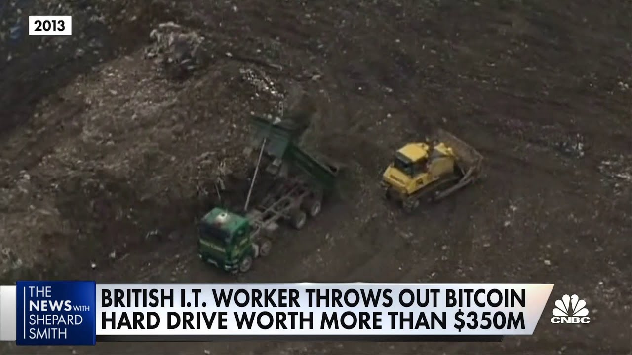 The Search for a Lost Bitcoin Hard Drive Worth USD 350 Million