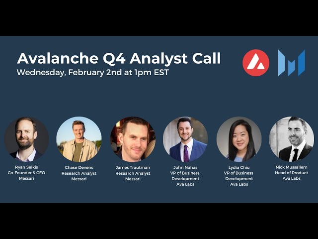 State of Avalanche Q4 Analyst Call