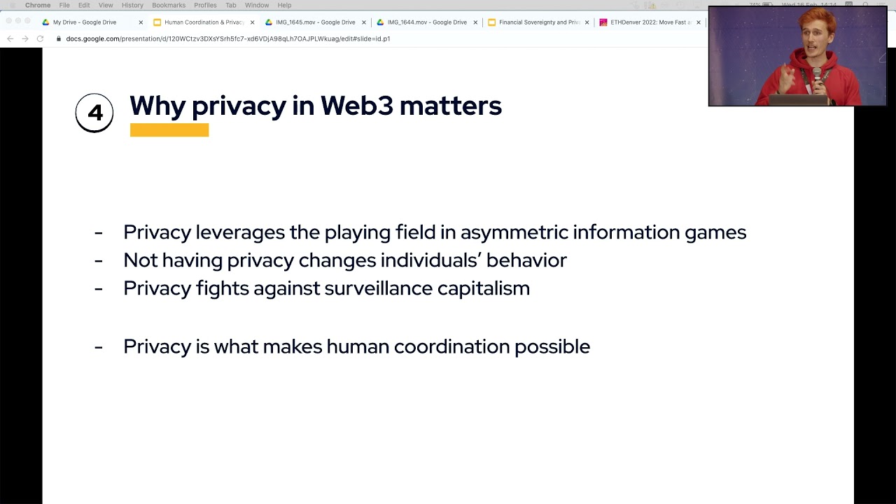 Towards a Privacy Preserving Web3 Stack