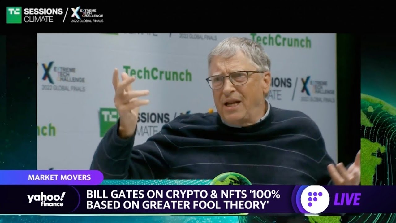 Bill Gates Says Crypto and NFTs Are 100% Based on ‘Greater Fool Theory’