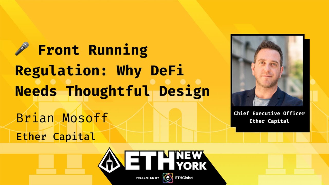 Front Running Regulation: Why DeFi Needs Thoughtful Design