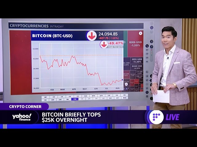 Bitcoin Breaks USD 25,000 Level For The First Time Since June