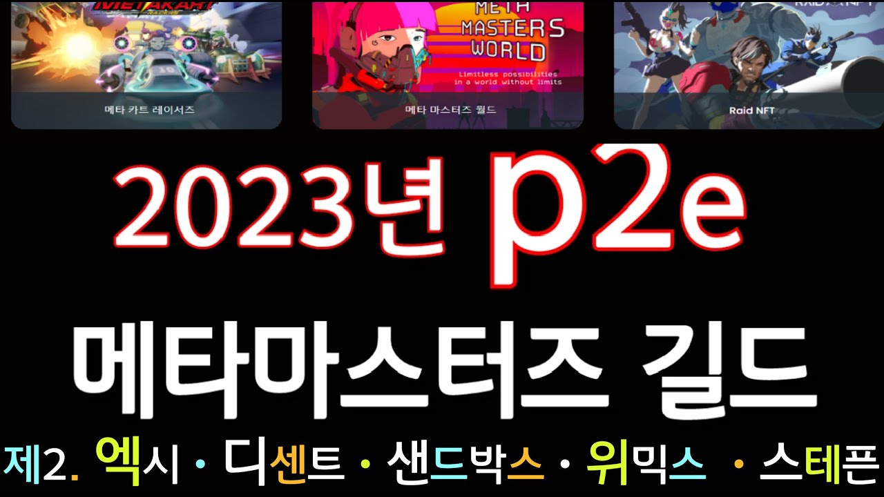 제2의 엑시인피니티? 신규 P2E 코인 메타 마스터즈 길드의 잠재력