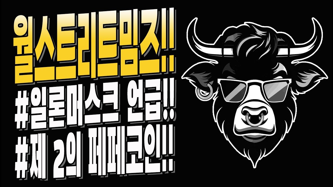 일론머스크가 언급한 제2의 페페코인!! 월스트리트밈즈의 모든 것!!