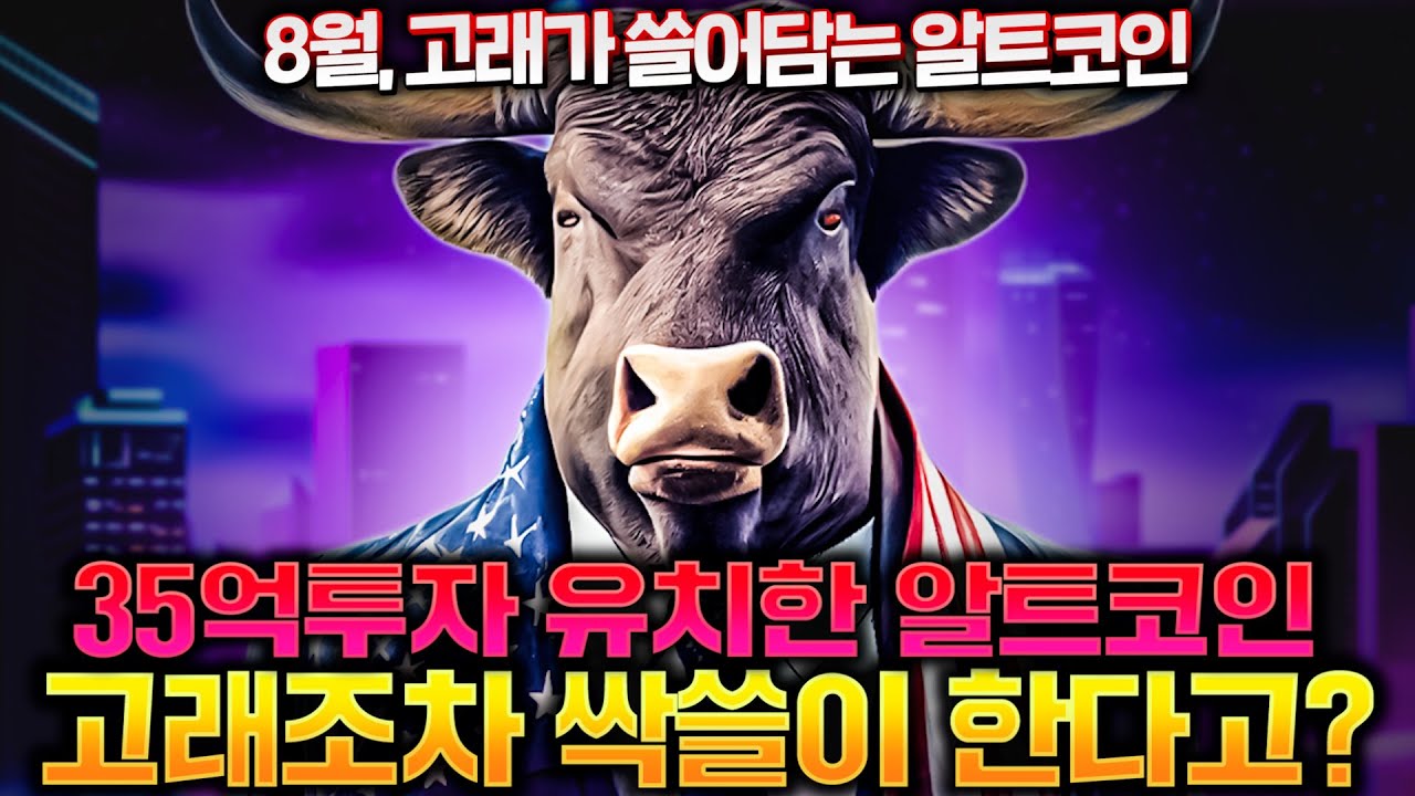 35억 투자 유치한 알트코인 등장! 고래가 올인한 알트코인은?