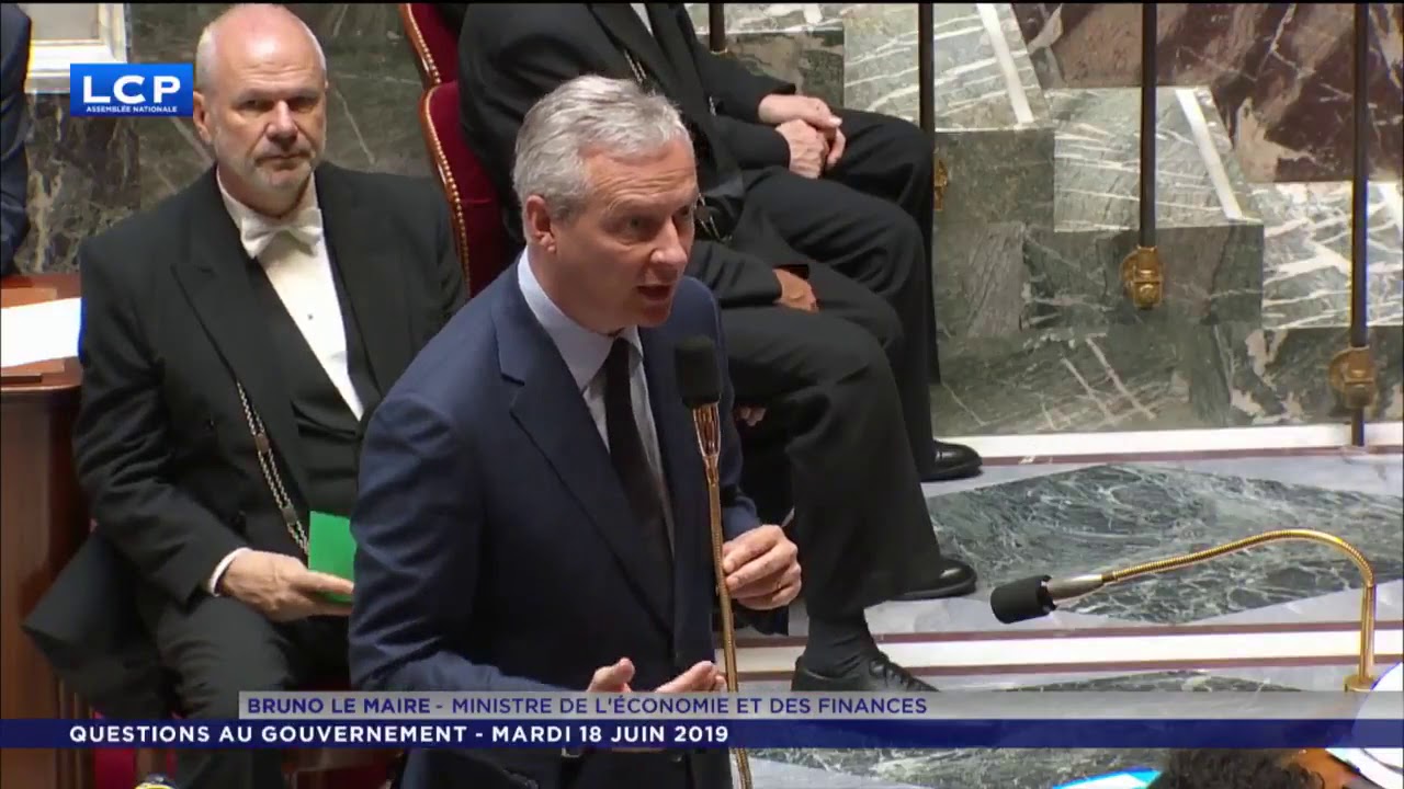 Réaction de Bruno Le Maire après la publication du livre blanc de Libra