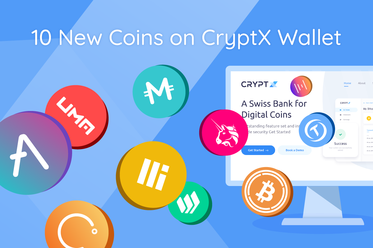 CryptX Adds Support for 10 New ERC-20 Tokens