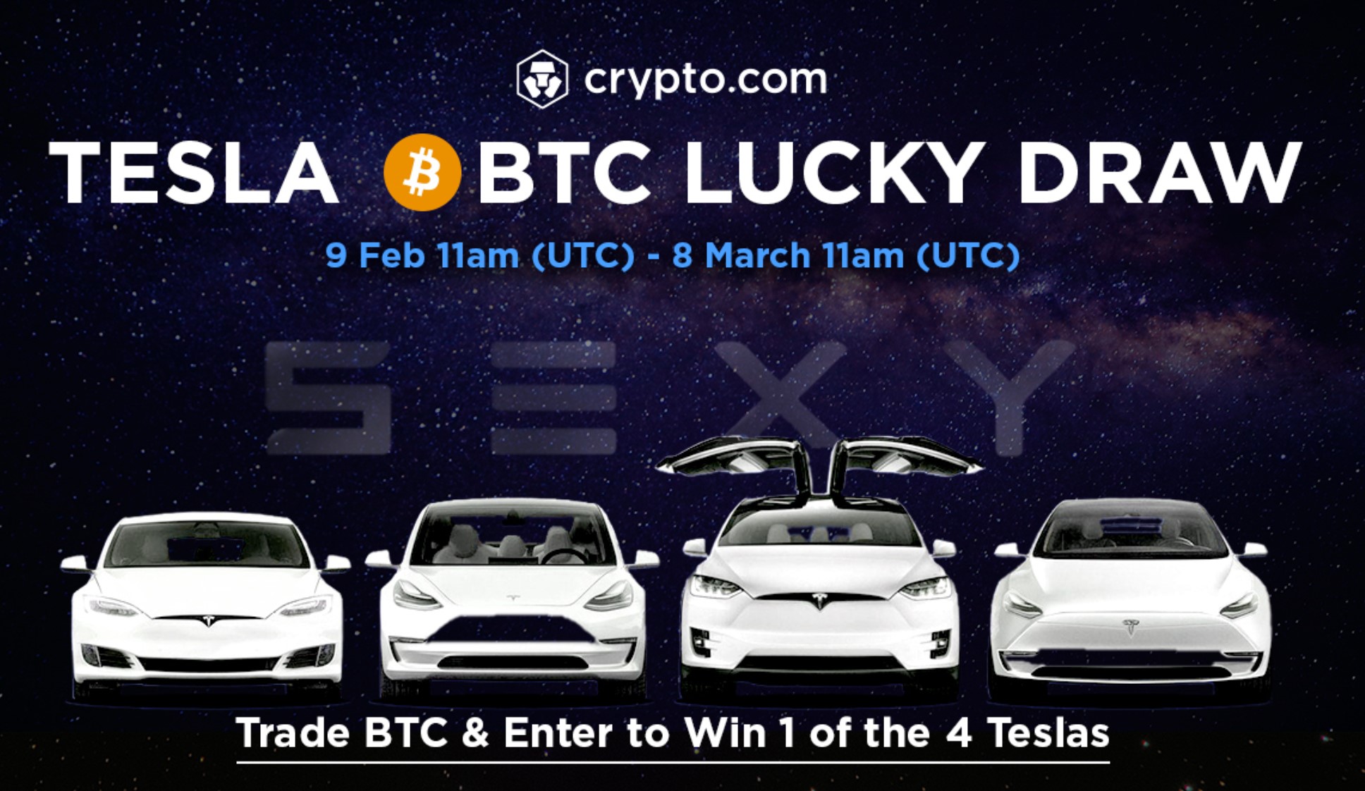 Win a Tesla Car by Trading on Buy Crypto with 0 Fees for
