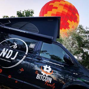 Le véhicule de la Famille Bitcoin. Photo: Famille Bitcoin