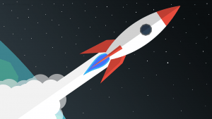 fusée en vol