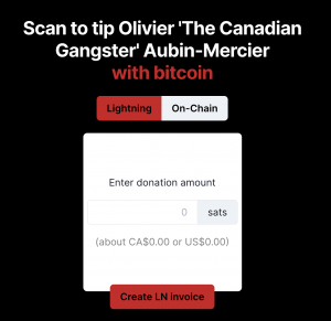 Canadian Bull Bitcoin platform partners with "canadian gangster" by MMA 103