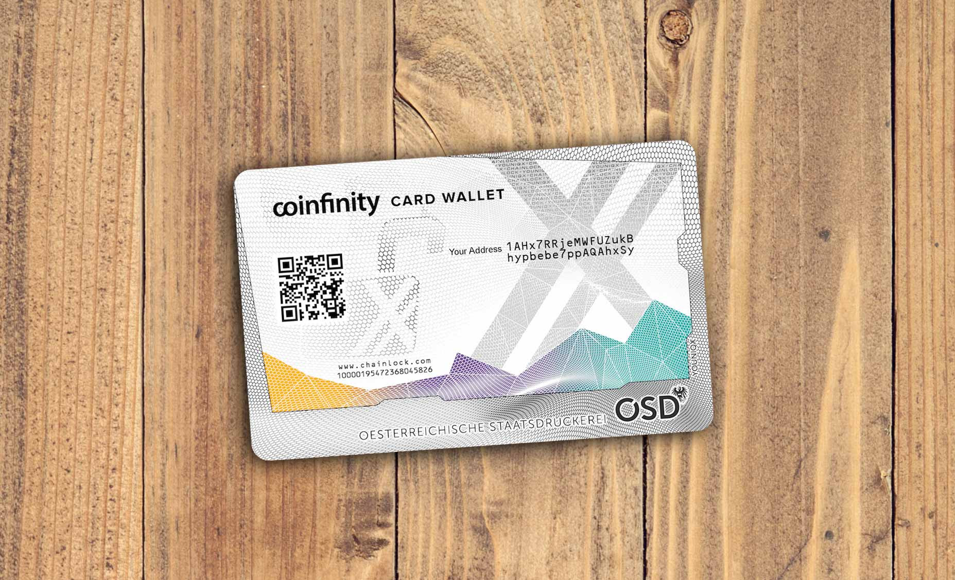 Coinfinity und die Österreichische Staatsdruckerei bringen die neue Card Wallet 0001