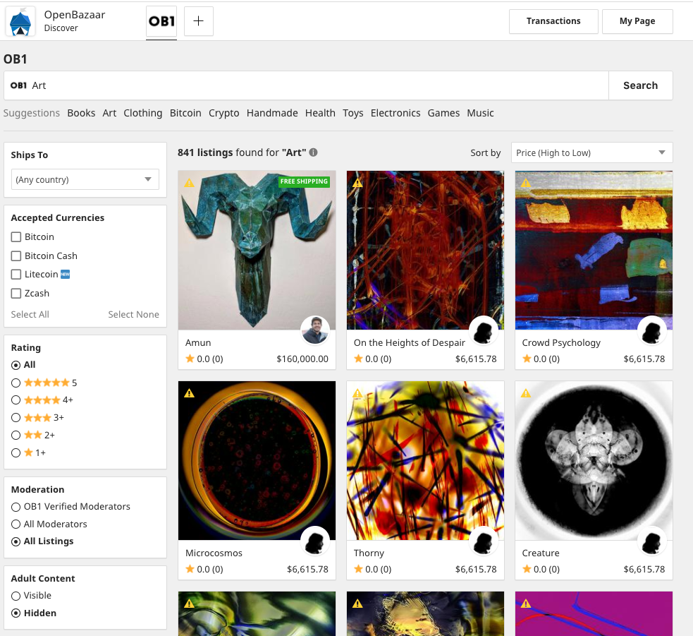 OpenBazaar: la place de marché décentralisée où on paye en cryptomonnaie (Bitcoin... 0001