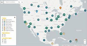 Bitcoin ATM US MAP