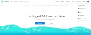 OpenSea NFT marketplace