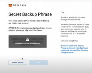 metamask backup