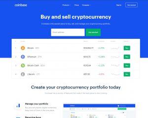 Coinbase recensione - homepage