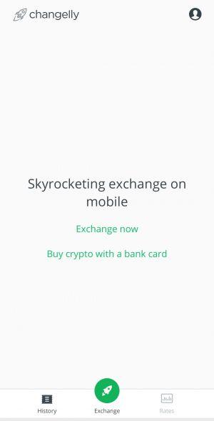 Changelly mobile app