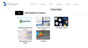 ETFinance tutorials review