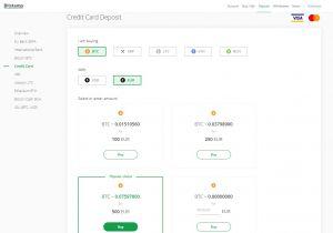 does bitstamp accept credit cards in usa