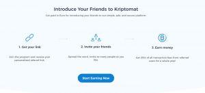 Kriptomat referal program