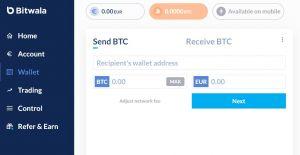 Bitwala digital wallet