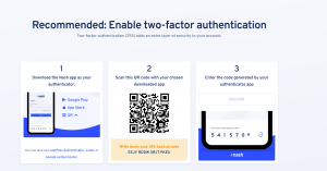 Nash exchange 2FA