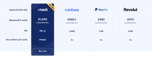 nash exchange fees