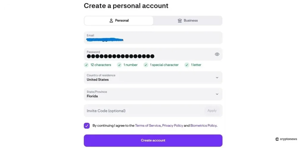 step 1 to get started with kraken is to create an account