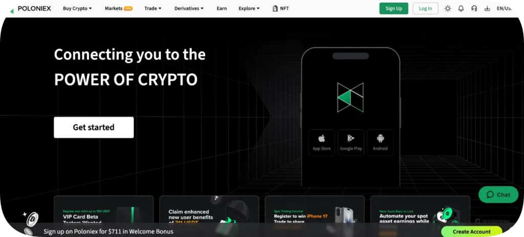 Poloniex official website