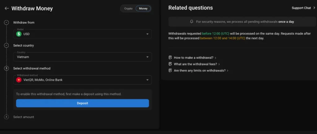primexbt withdraw
