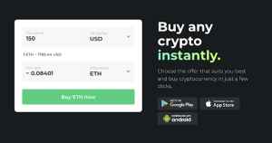 Changelly crypto buy page
