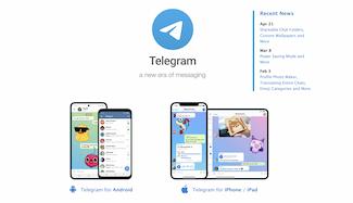 Telegram main page