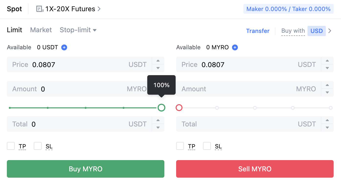 Buy Myro on MEXC