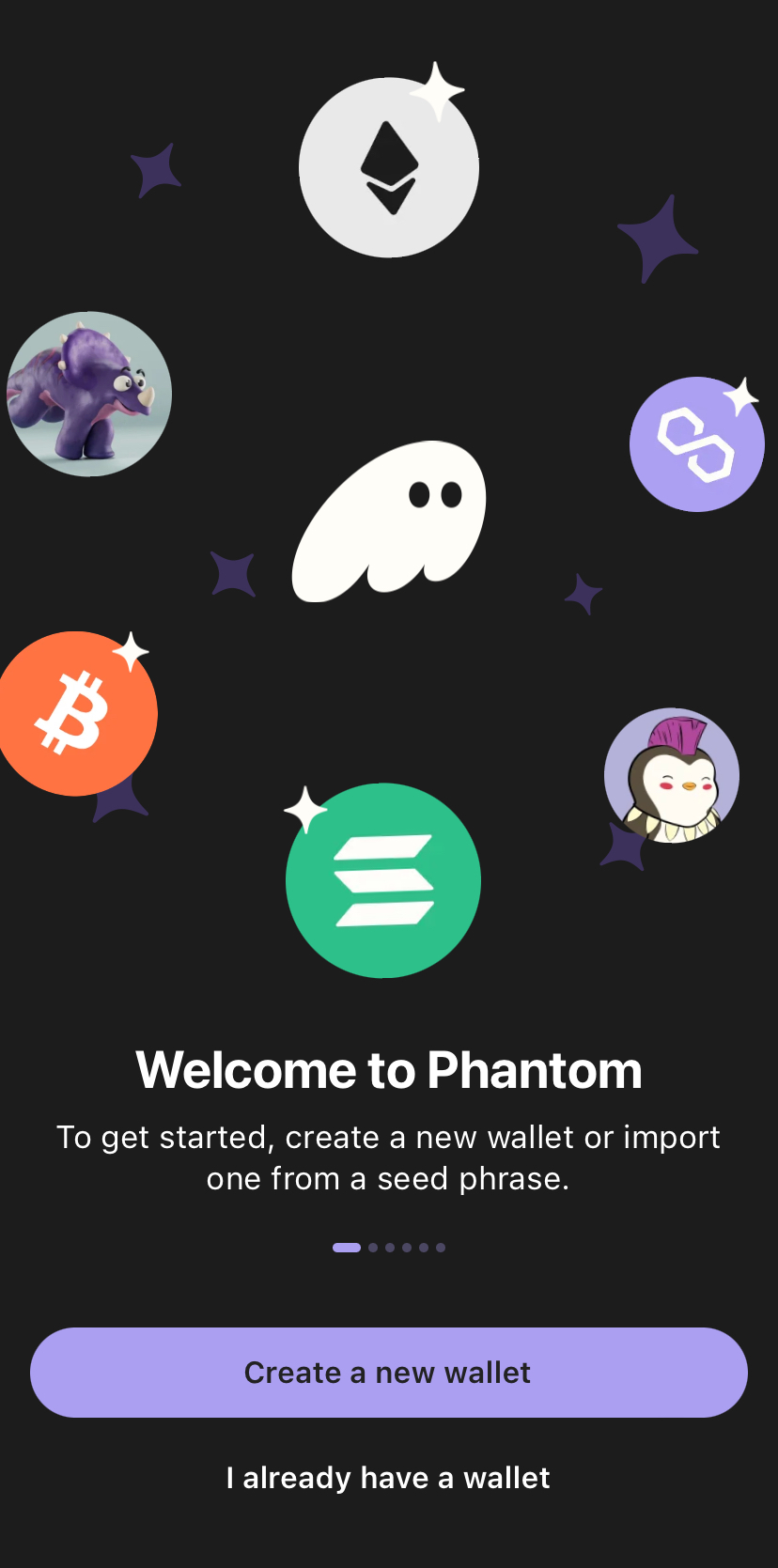 phantom create wallet option on mobile