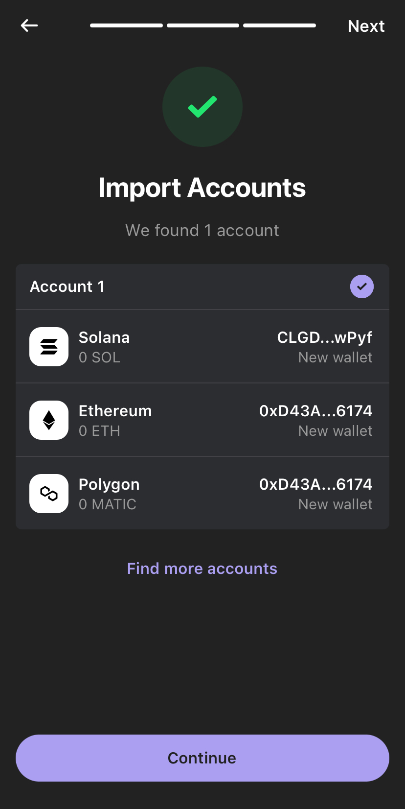 importing existing wallet on phantom