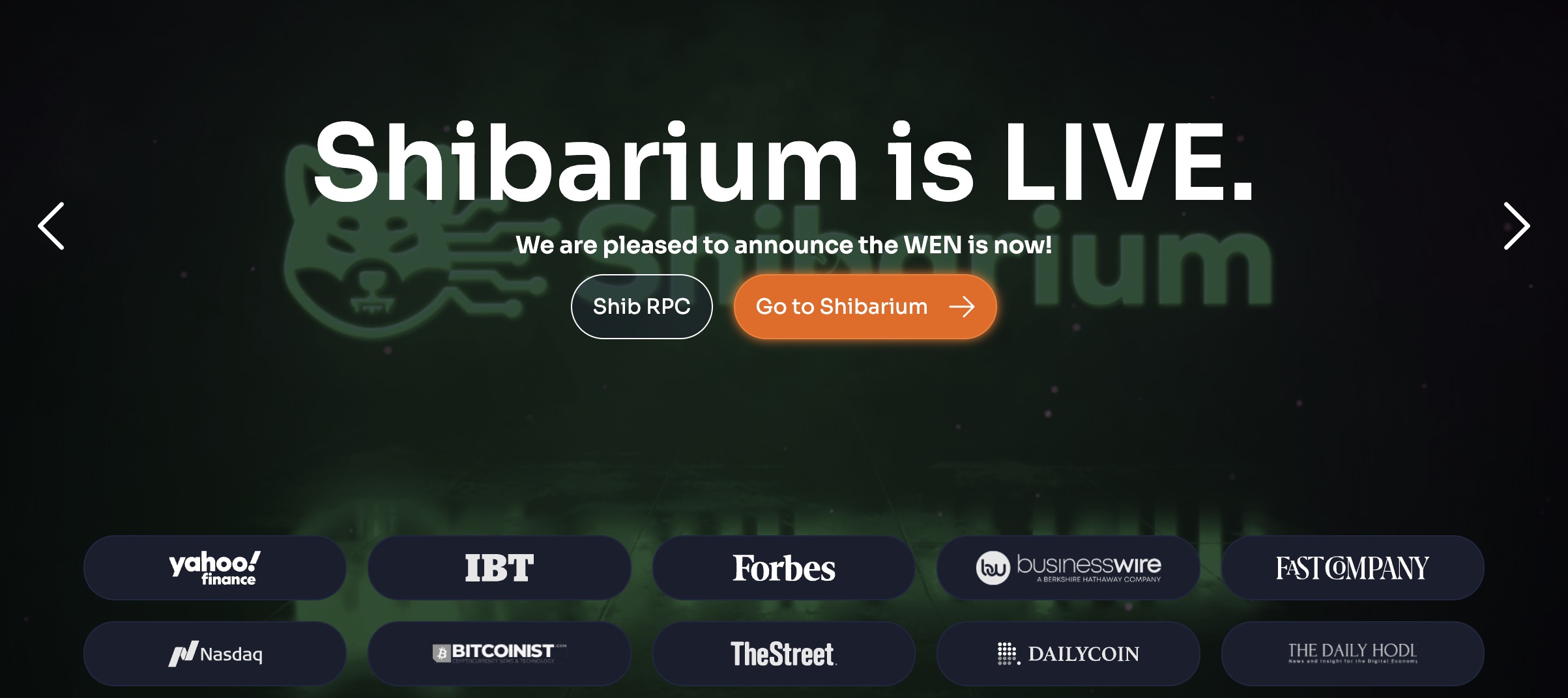 Shibarium is Live Banner