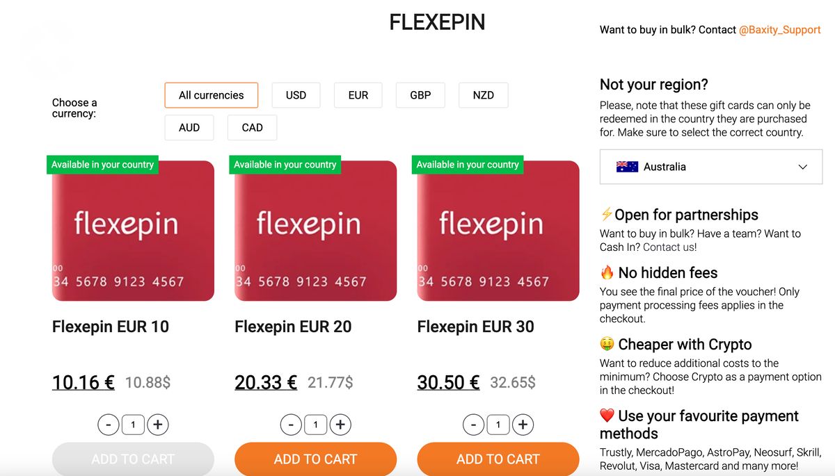 Confirm Flexepin